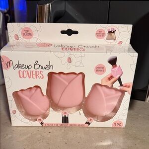 Tulip Pink Silicone Makeup Brush Covers